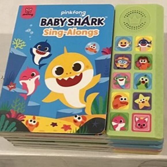 Baby Shark Sing-Alongs 10 Button Sound Book Baby Shark Learning & Education Toys - Picture 1 of 8